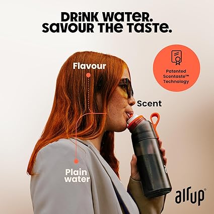 air up® water bottle (22 oz) for school, sports, gym | includes 5 scent pods & straw